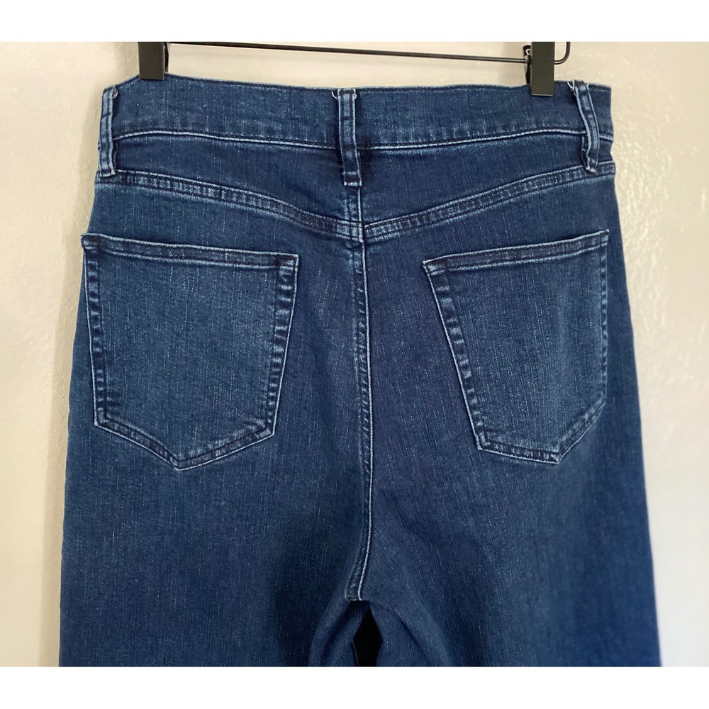 FRAME Le Slim Palazzo Jeans Trick Wash High Rise Wide Leg Denim Size 32 - Picture 9 of 15